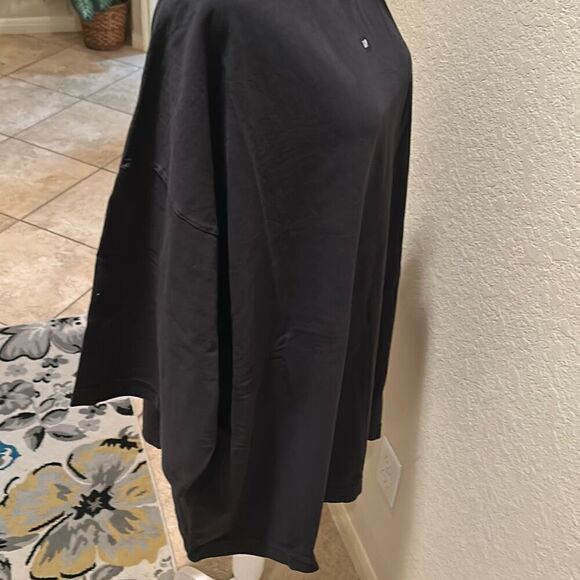 Yeezy Gap Collab Tee Shirt Black Mock Neck Mens Size M Oversized Streetwear New - Picture 5 of 11